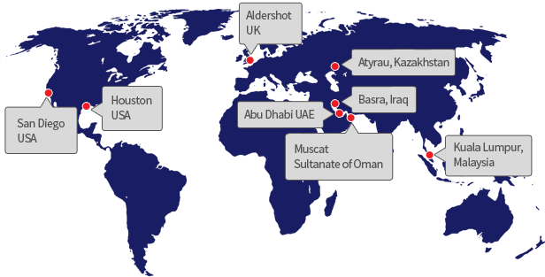 We have offices worldwide, including the UK, UAE, and Oman