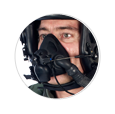ADOM 9G – Helicopter pilot oxygen mask